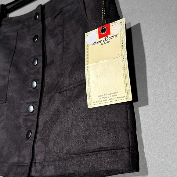 NWT Boom Boom Jeans Black Six Snaps Skirt Size‎ Small - Picture 4 of 11